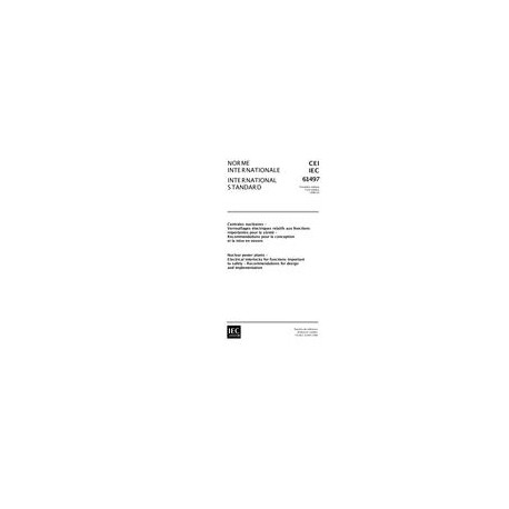 IEC 61497 Ed. 1.0 b:1998