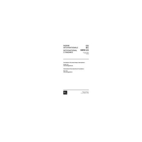 IEC 60050-121 Ed. 2.0 b:1998