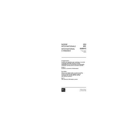 IEC 61834-5 Ed. 1.0 b:1998