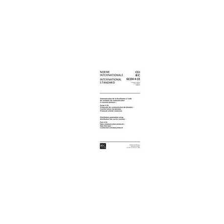 IEC 61334-4-33 Ed. 1.0 b:1998