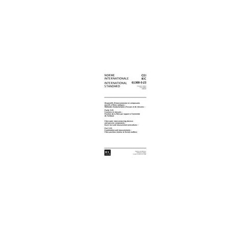 IEC 61300-3-23 Ed. 1.0 b:1998