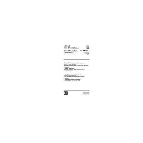 IEC 61300-3-21 Ed. 1.0 b:1998