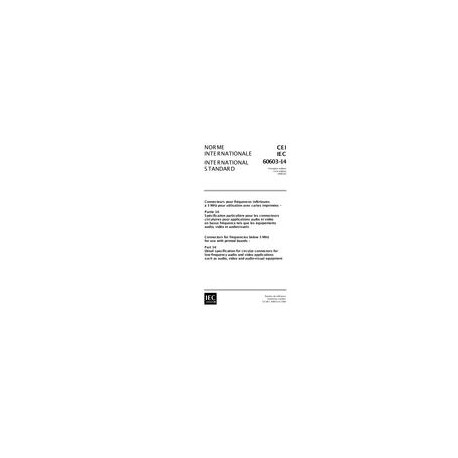 IEC 60603-14 Ed. 1.0 b:1998