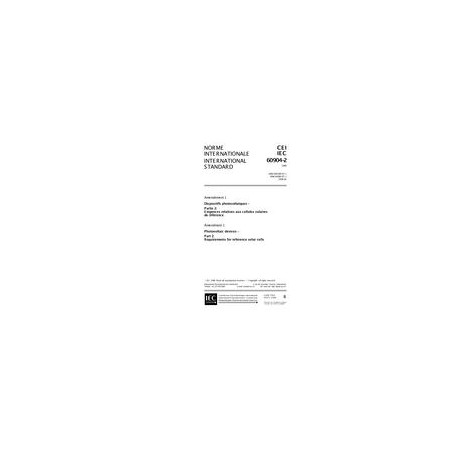 IEC 60904-2 Amd.1 Ed. 1.0 b:1998