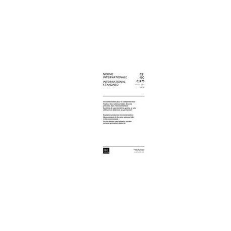 IEC 61275 Ed. 1.0 b:1997