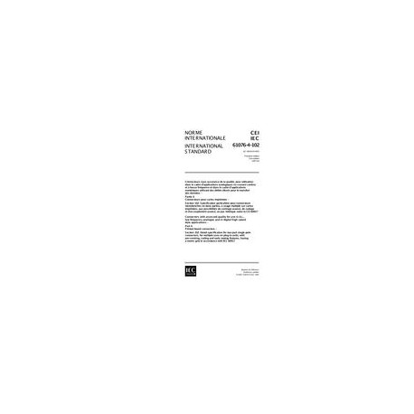IEC 61076-4-102 Ed. 1.0 b:1997