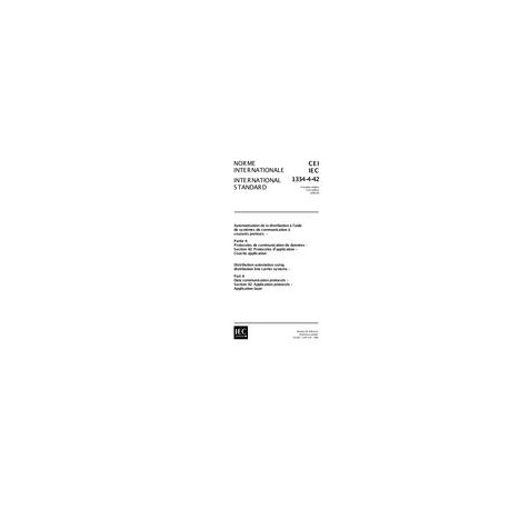 IEC 61334-4-42 Ed. 1.0 b:1996