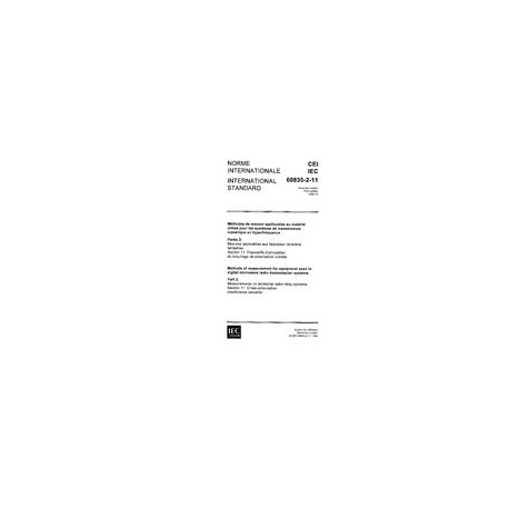 IEC 60835-2-11 Ed. 1.0 b:1996