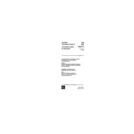 IEC 61334-4-1 Ed. 1.0 b:1996