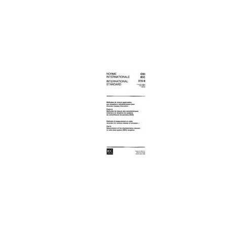 IEC 60315-9 Ed. 1.0 b:1996