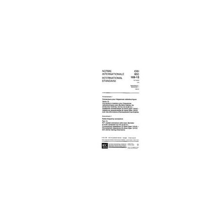 IEC 60169-13 Amd.1 Ed. 1.0 b:1996
