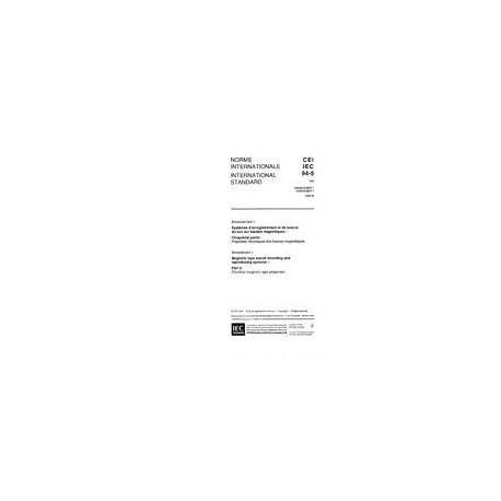 IEC 60094-5 Amd.1 Ed. 1.0 b:1996