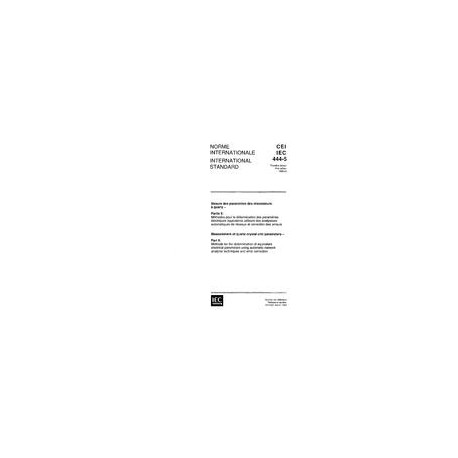 IEC 60444-5 Ed. 1.0 b:1995