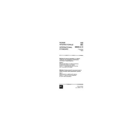 IEC 60835-3-11 Ed. 1.0 b:1995