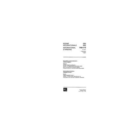 IEC 60748-2-10 Ed. 1.0 b:1994
