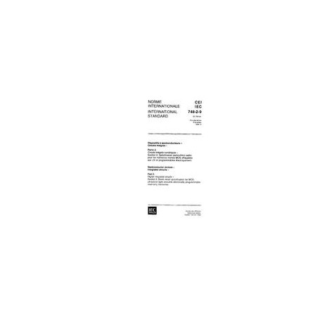IEC 60748-2-9 Ed. 1.0 b:1994
