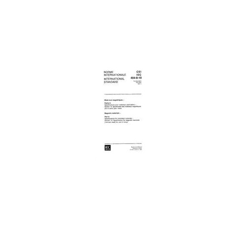 IEC 60404-8-10 Ed. 1.0 b:1994
