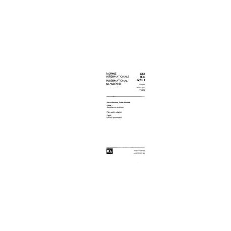 IEC 61274-1 Ed. 1.0 b:1994