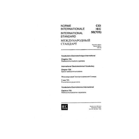 IEC 60050-725 Ed. 2.0 t:1994