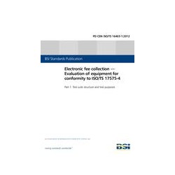 BS PD CEN ISO/TS 16403-1:2012