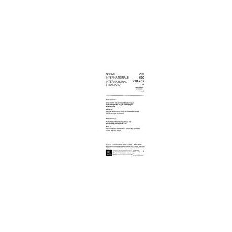 IEC 60730-2-10 Amd.1 Ed. 1.0 b:1994