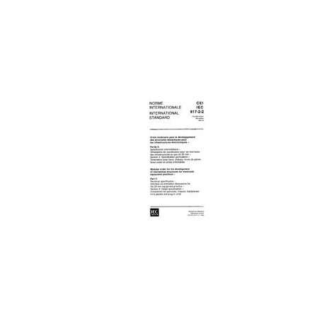 IEC 60917-2-2 Ed. 1.0 b:1994