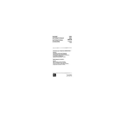 IEC 60169-28 Ed. 1.0 b:1994