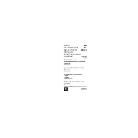 IEC 60050-704 Ed. 1.0 b:1993
