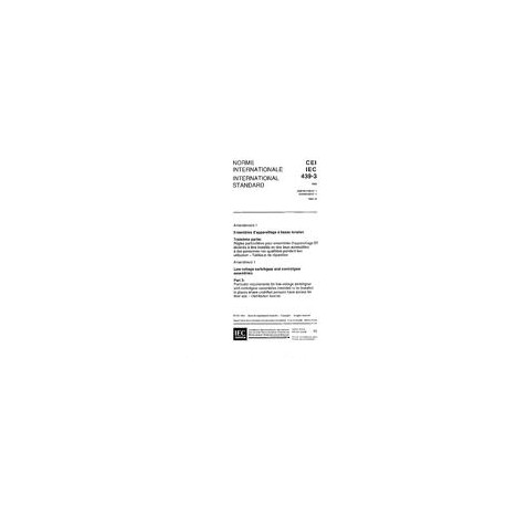 IEC 60439-3 Amd.1 Ed. 1.0 b:1993
