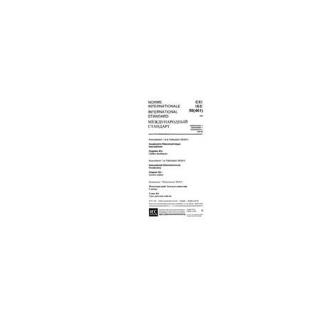 IEC 60050-461 Amd.1 Ed. 1.0 t:1993