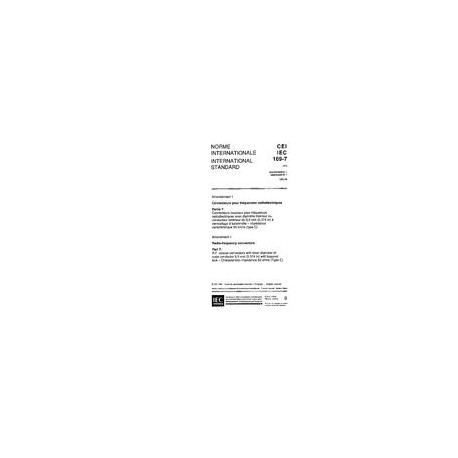 IEC 60169-7 Amd.1 Ed. 1.0 b:1993