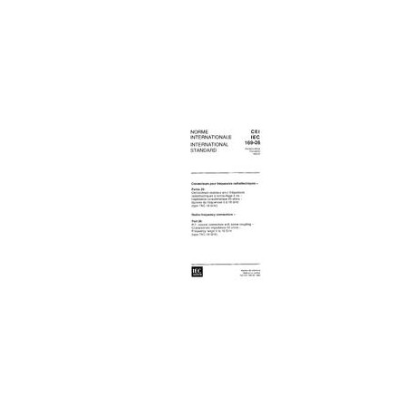 IEC 60169-26 Ed. 1.0 b:1993
