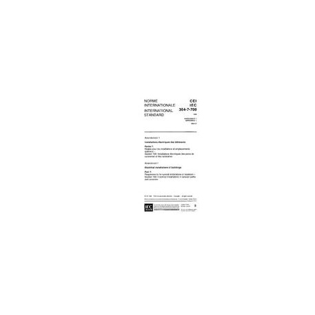 IEC 60364-7-708 Amd.1 Ed. 1.0 b:1993