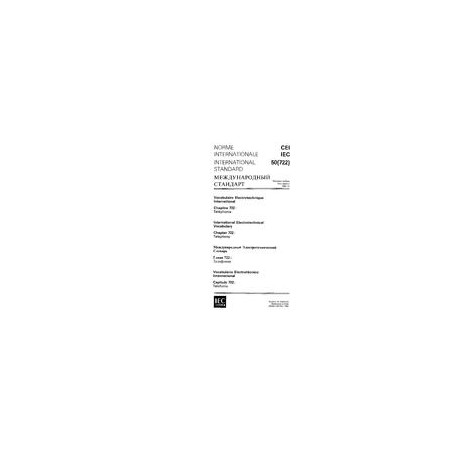 IEC 60050-722 Ed. 1.0 t:1992
