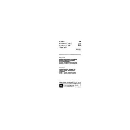 IEC 60642 Amd.1 Ed. 1.0 b:1992