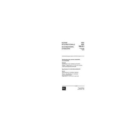 IEC 60763-3-1 Ed. 1.0 b:1992