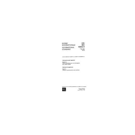 IEC 61058-2-1 Ed. 1.0 b:1992