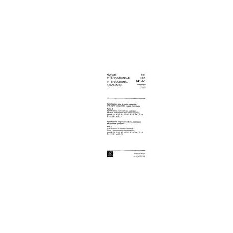 IEC 60641-3-1 Ed. 1.0 b:1992