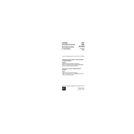 IEC 60674-3-3 Ed. 1.0 b:1992
