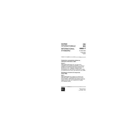 IEC 60807-7 Ed. 1.0 b:1991