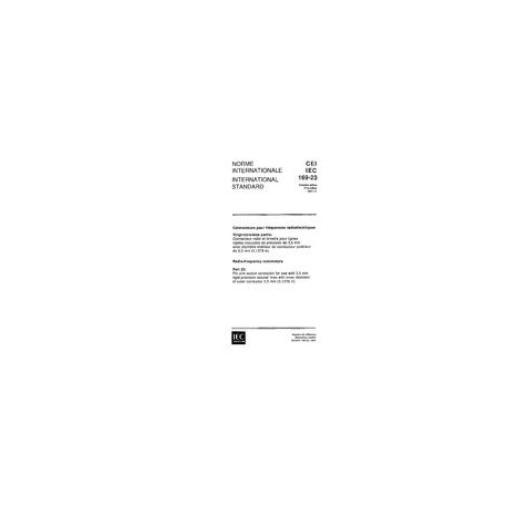 IEC 60169-23 Ed. 1.0 b:1991