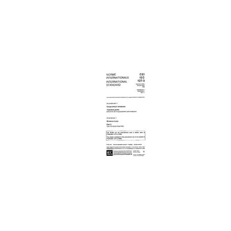 IEC 60127-3 Amd.1 Ed. 2.0 b:1991