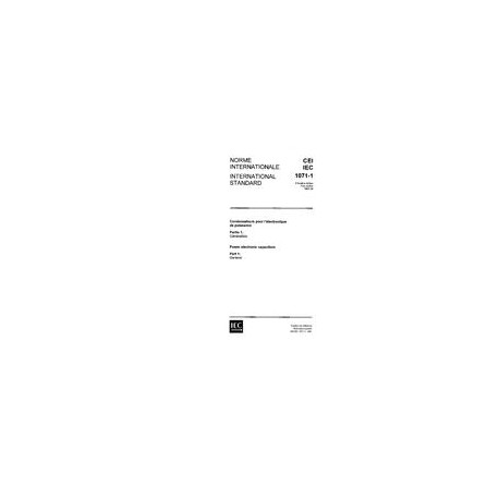 IEC 61071-1 Ed. 1.0 b:1991