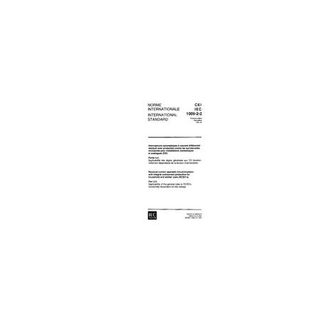 IEC 61009-2-2 Ed. 1.0 b:1991