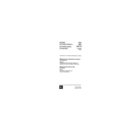 IEC 60244-13 Ed. 1.0 b:1991