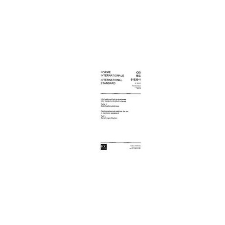 IEC 61020-1 Ed. 1.0 b:1991