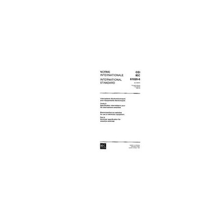IEC 61020-6 Ed. 1.0 b:1991