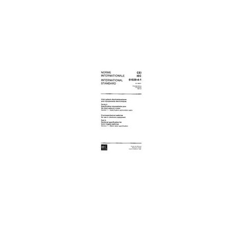 IEC 61020-4-1 Ed. 1.0 b:1991