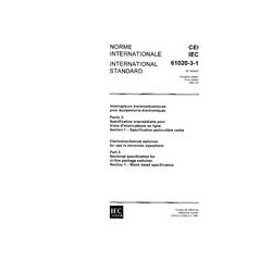 IEC 61020-3-1 Ed. 1.0 b:1991