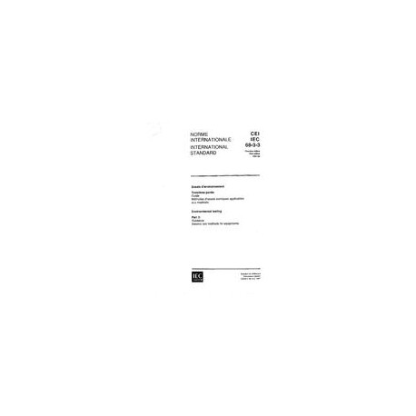 IEC 60068-3-3 Ed. 1.0 b:1991